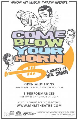 Come Blow Your Horn Poster - Medicine Hat Musical Theatre