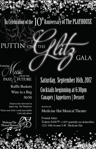 Puttin' On The Glitz Gala Poster - Medicine Hat Musical Theatre