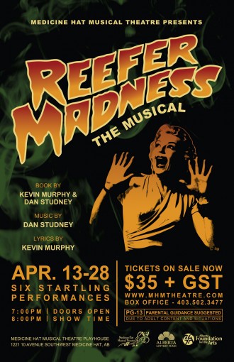 Reefer Madness Poster - Medicine Hat Musical Theatre