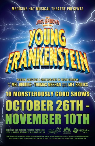 Young Frankenstein Poster - Medicine Hat Musical Theatre