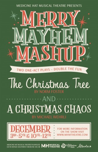Christmas Merry Mayhem Mashup Poster - Medicine Hat Musical Theatre